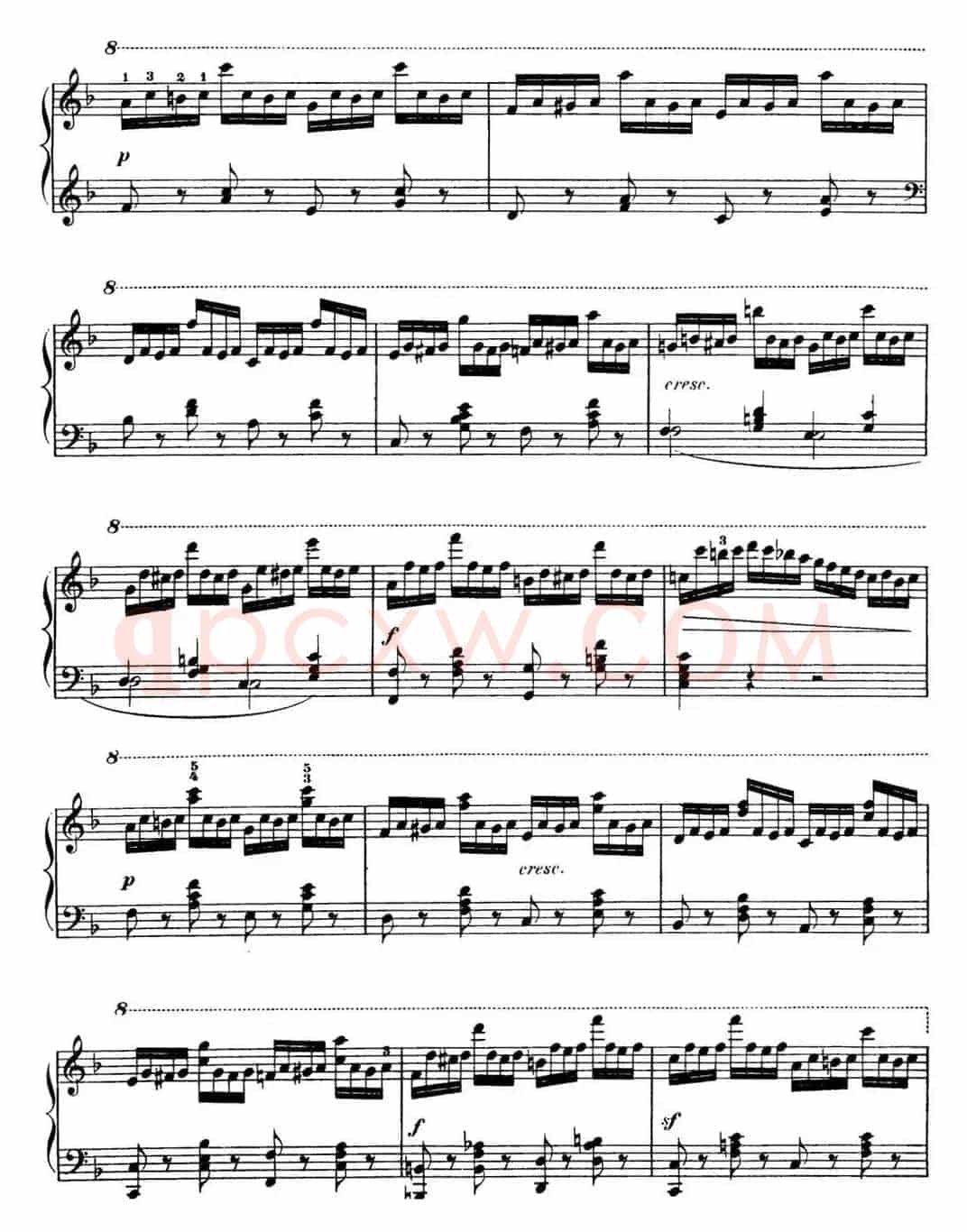 50首车尔尼Op.740钢琴手指灵巧技术练习曲（NO.11）