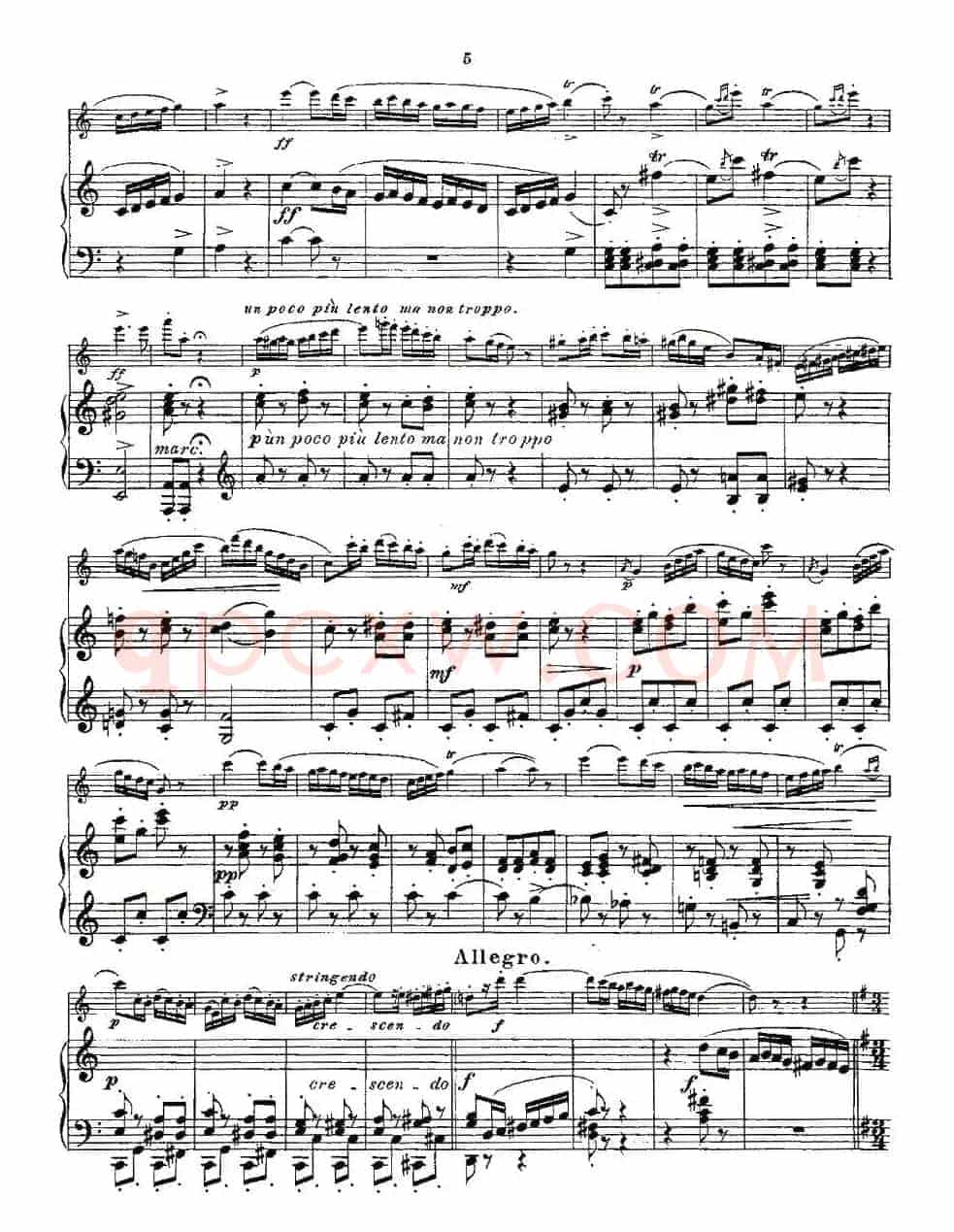 Opern-Transcriptionen.Op.45-7（长笛+钢琴伴奏）