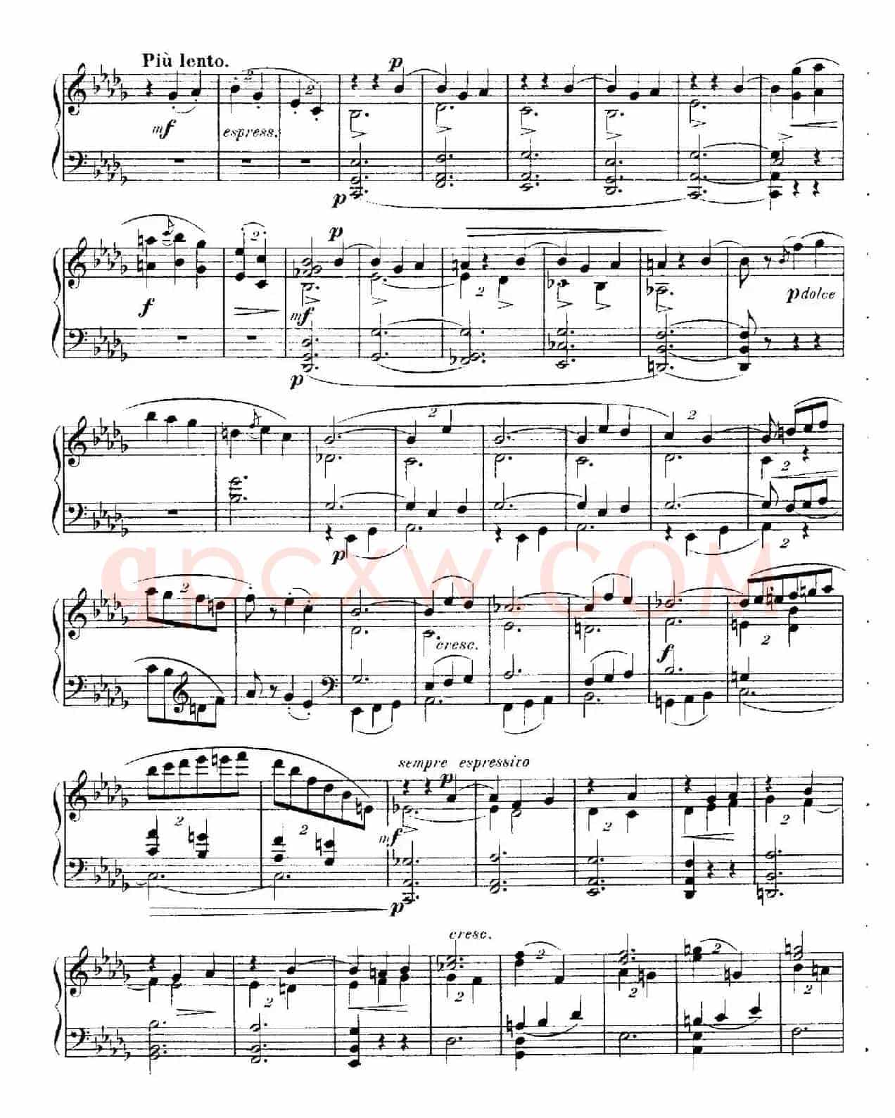 4 Valses Caprice（4首随想圆舞曲）（Op.59 No. 3 in G-flat ​）