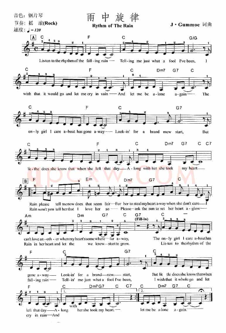 雨中旋律 Rythm Of The Rain
