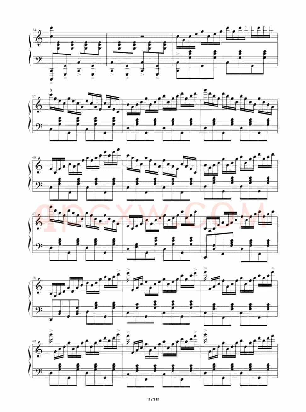C大调练习曲No.2（琶音和左手跳跃练习）