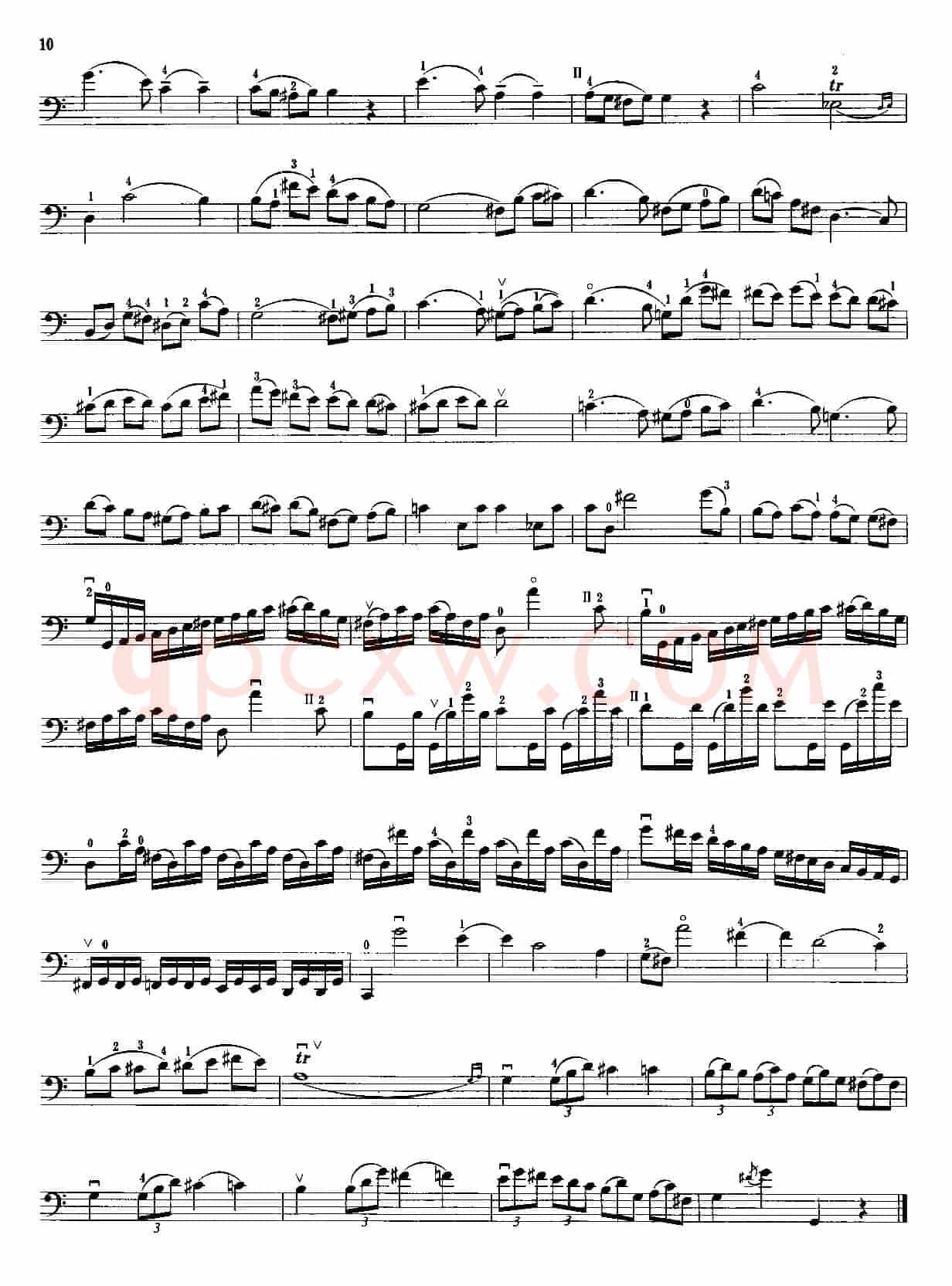 C大调奏鸣曲 Op.43（大提琴）