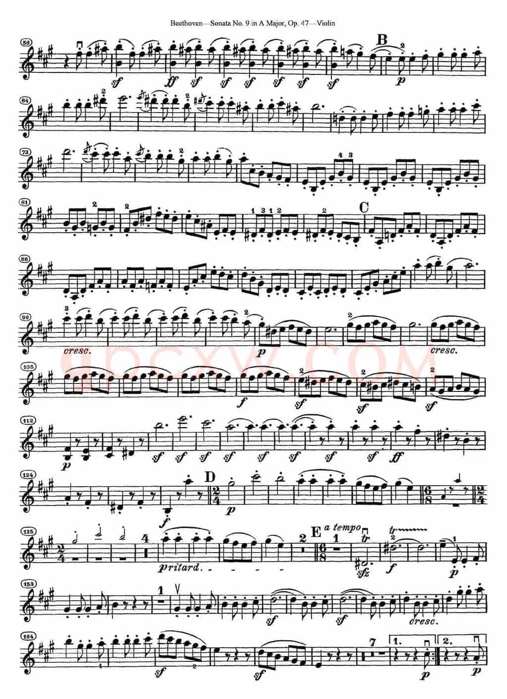 Violin Sonata No.9 in A Major Op.47