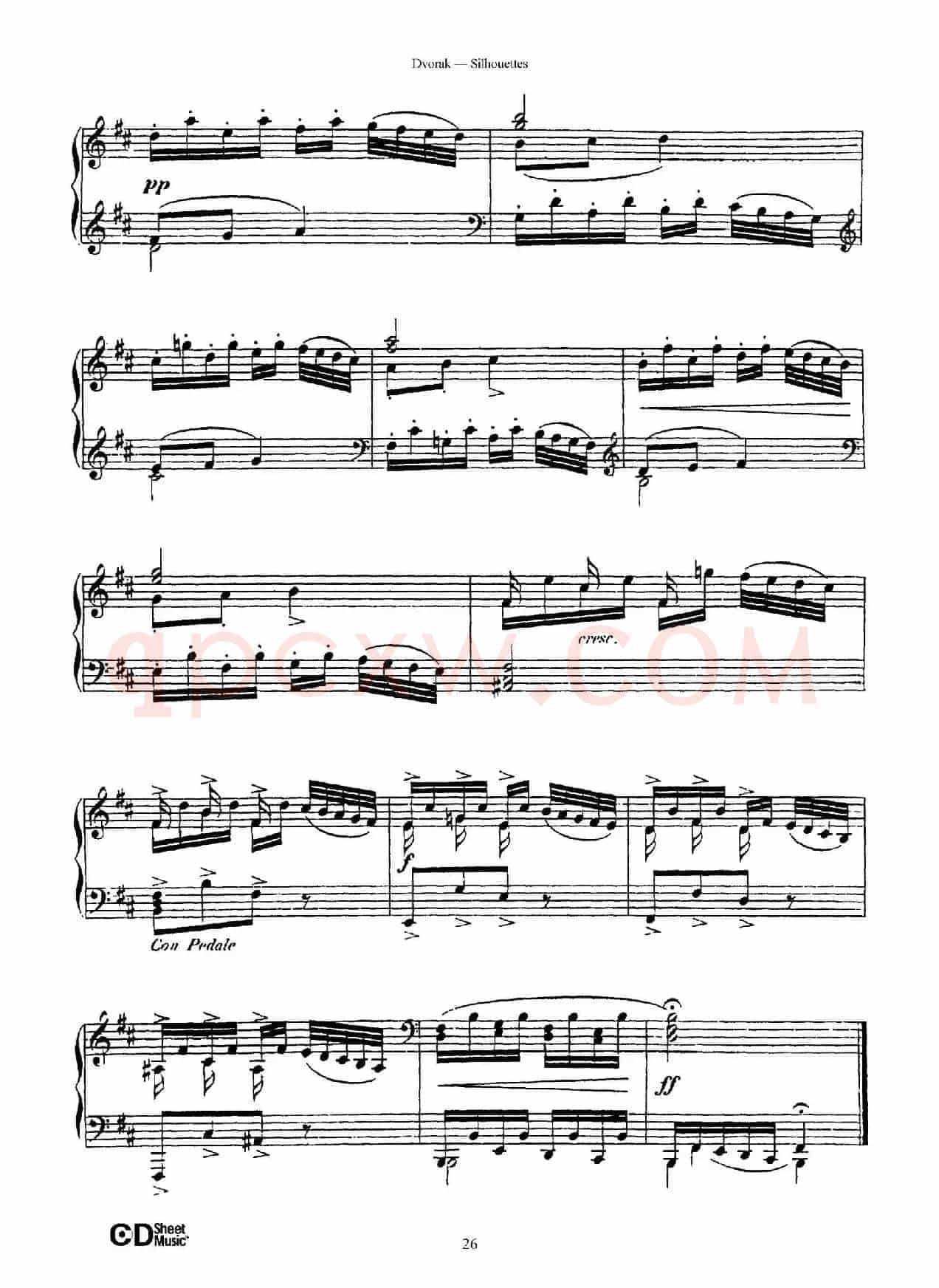 12 Silhouettes Op.8（12首剪影·8）