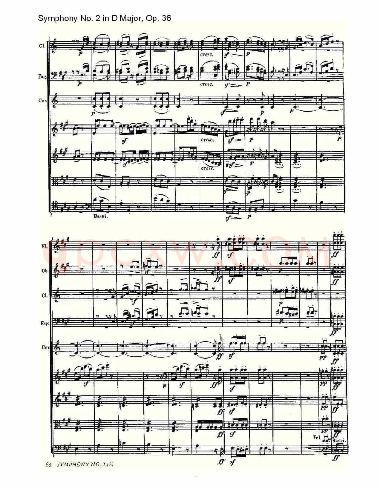 D大调第二交响曲 Op.36 第二乐章