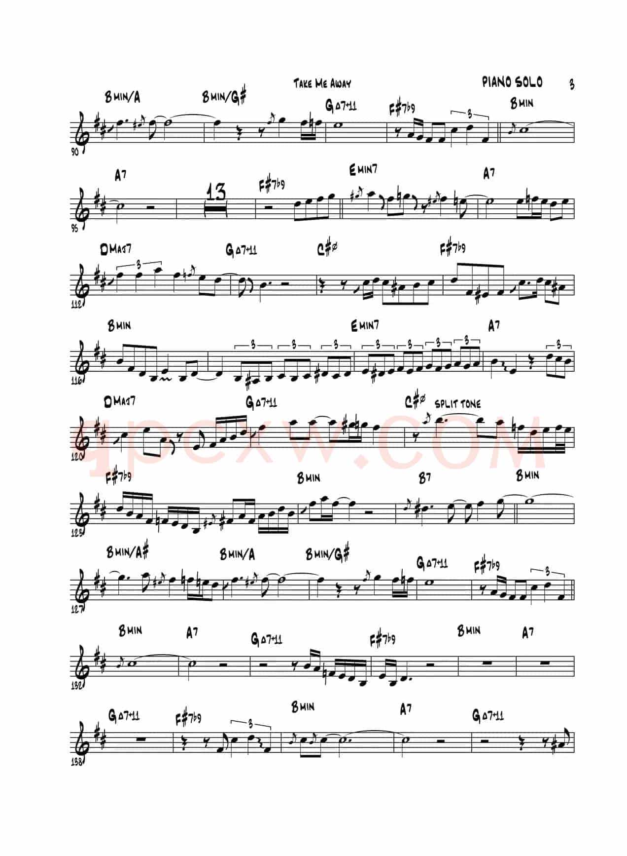 Take Me Away（高音萨克斯）