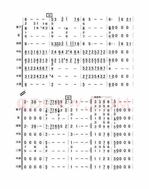 母亲河（民乐合奏总谱）