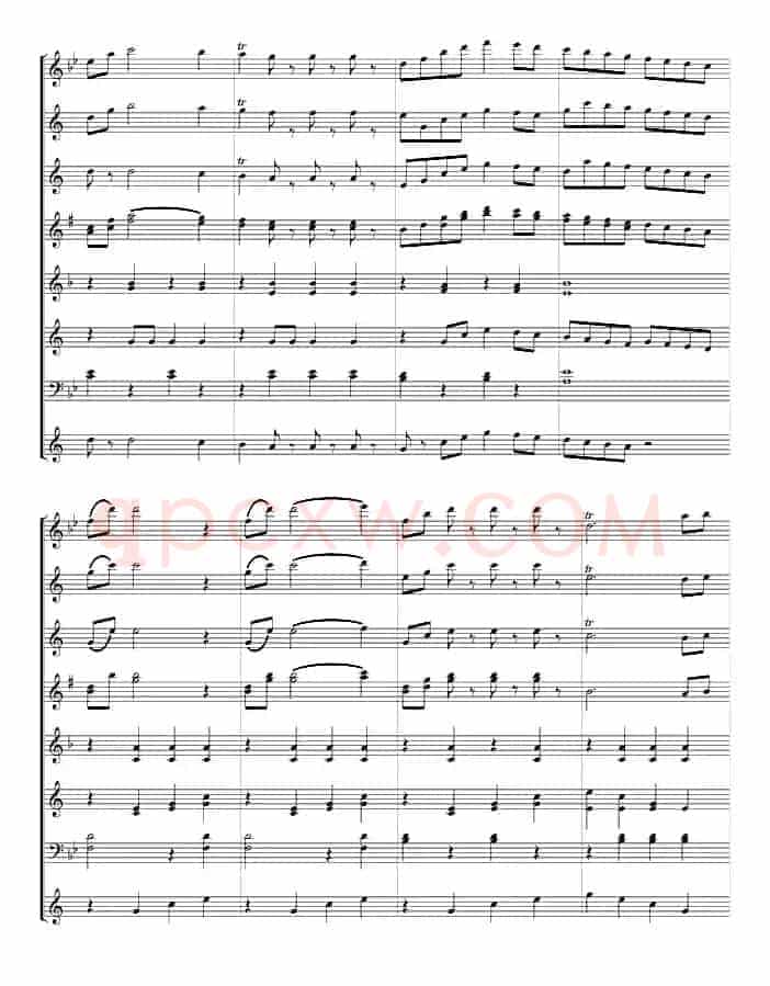 拉德斯基进行曲（管乐总谱、寒风编配版）