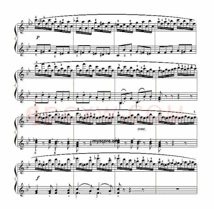 车尔尼(Czerny)849第13首曲谱及练习指导