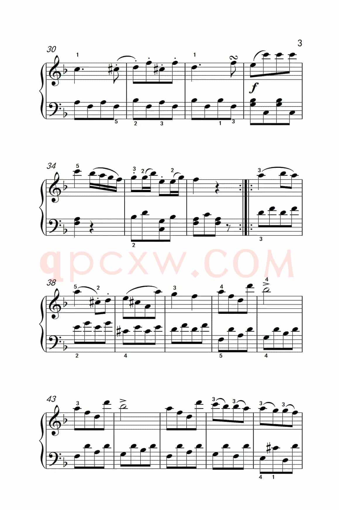第五级 2.回旋曲（中央音乐学院 钢琴（业余）考级教程 4-6级）