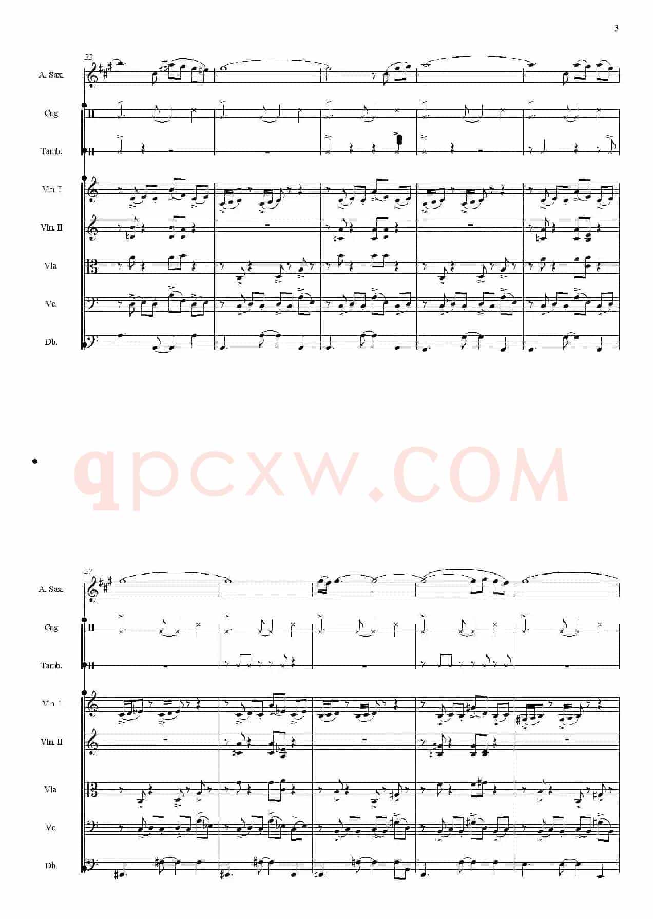 Libertango（自由探戈）（中音萨克斯+弦乐队伴奏总谱）
