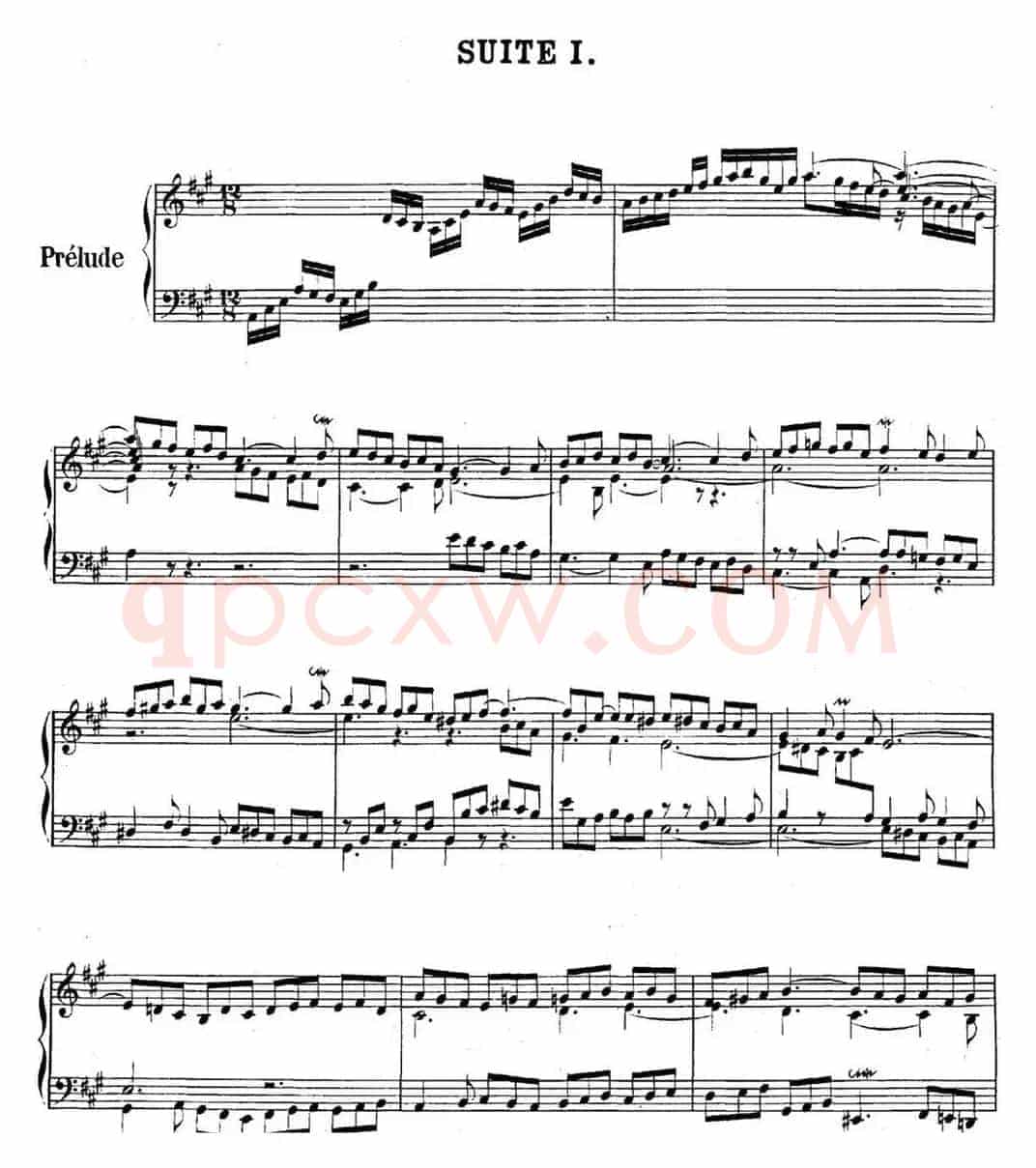 英国组曲No.1 巴赫 A大调 1st Suite BWV 806