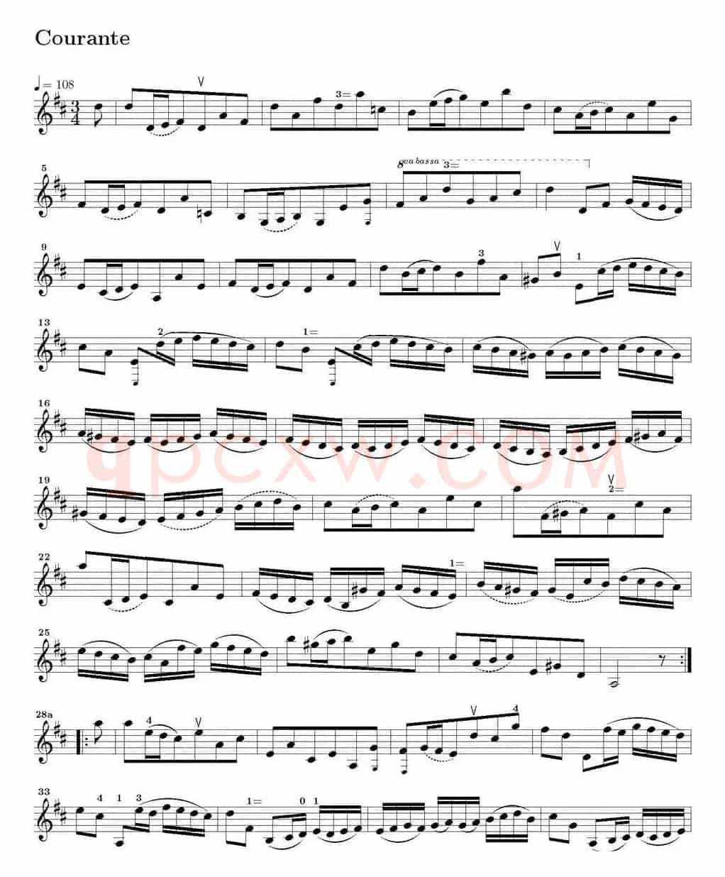 Six Suite Violincello Solo senza Basso(Suite VI)(6首无伴奏大提琴组曲·Ⅵ)
