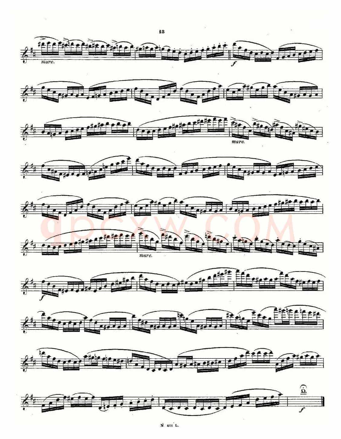 24首长笛练习曲 Op.15 之1—5