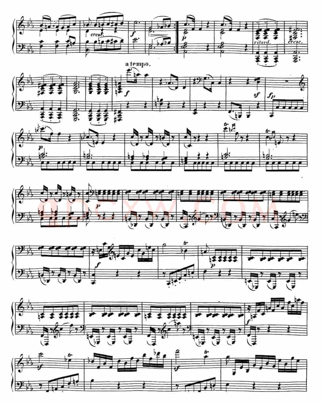 贝多芬钢琴奏鸣曲18 狩猎 降E大调 Op.31 No.3 E-flat major