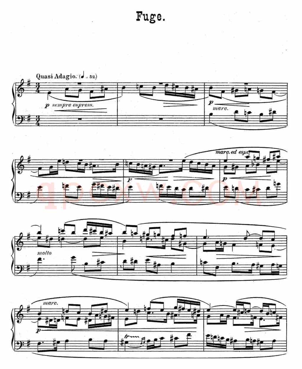 6 Preludes and Fugues Op.99(6首前奏曲与赋格·1)