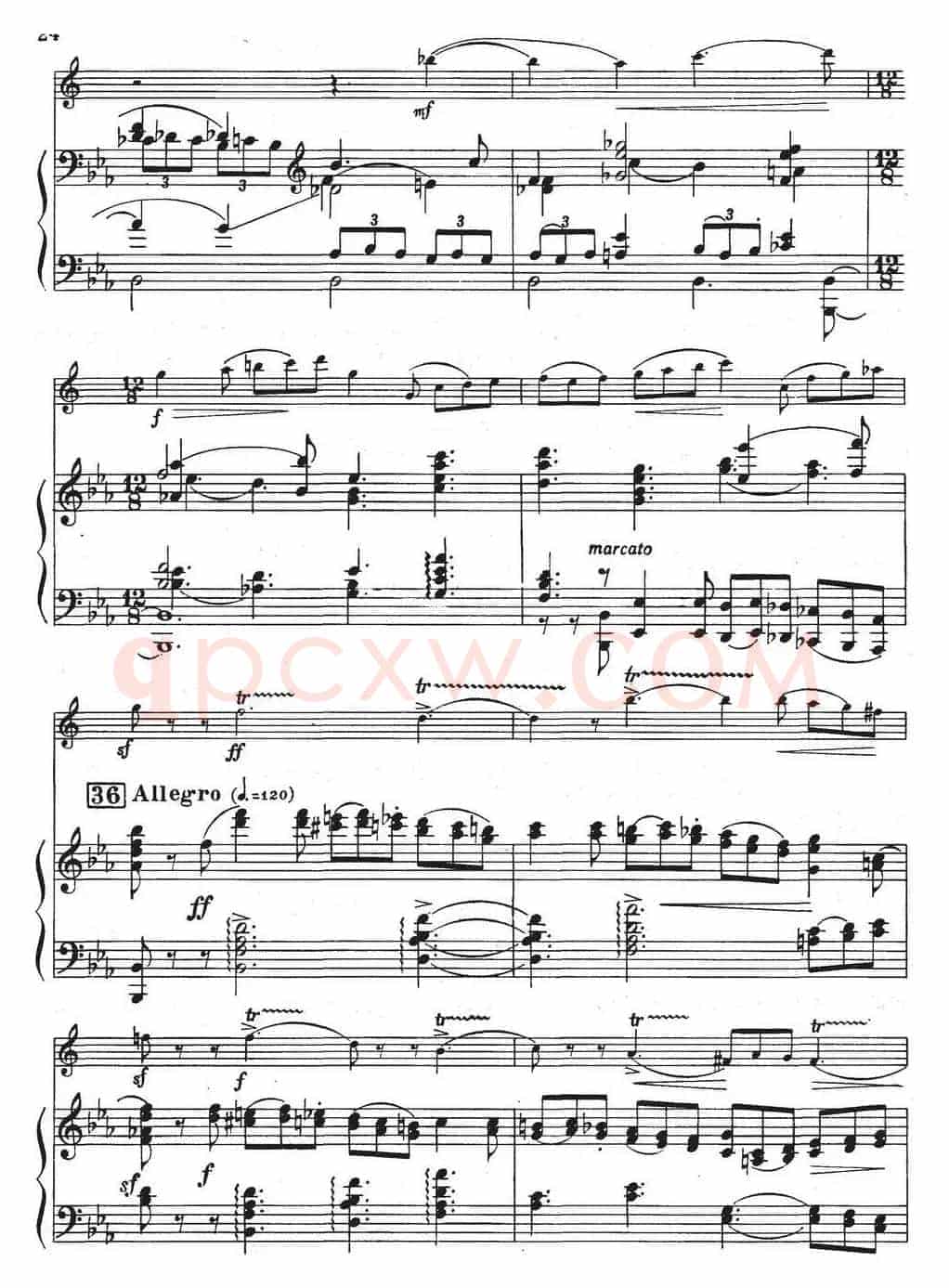 Glazunov Op.109（格拉组诺夫协奏曲Op.109）（萨克斯+钢琴伴奏）