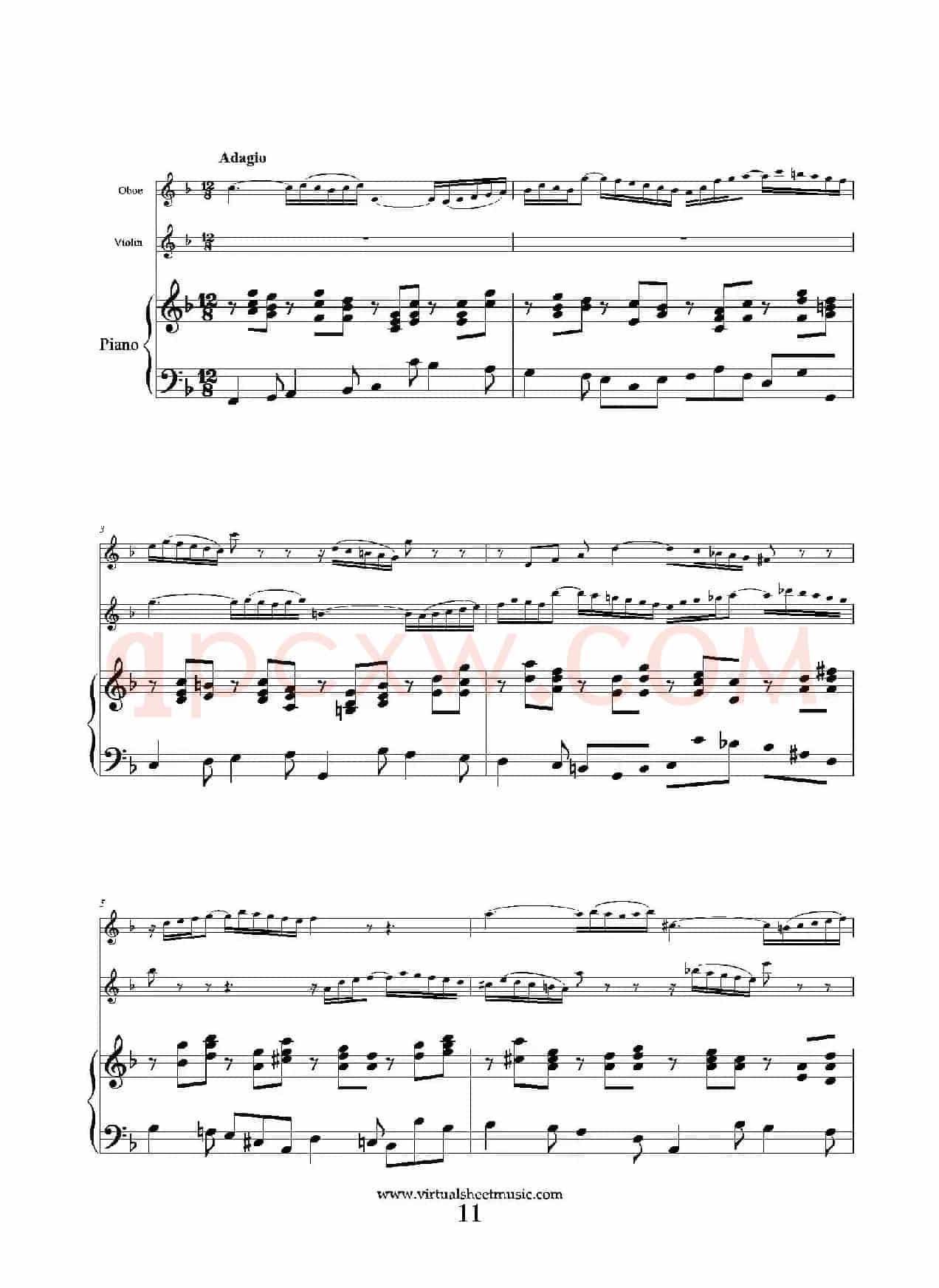 Concerto in D minor（双簧管+小提琴+钢琴伴奏）