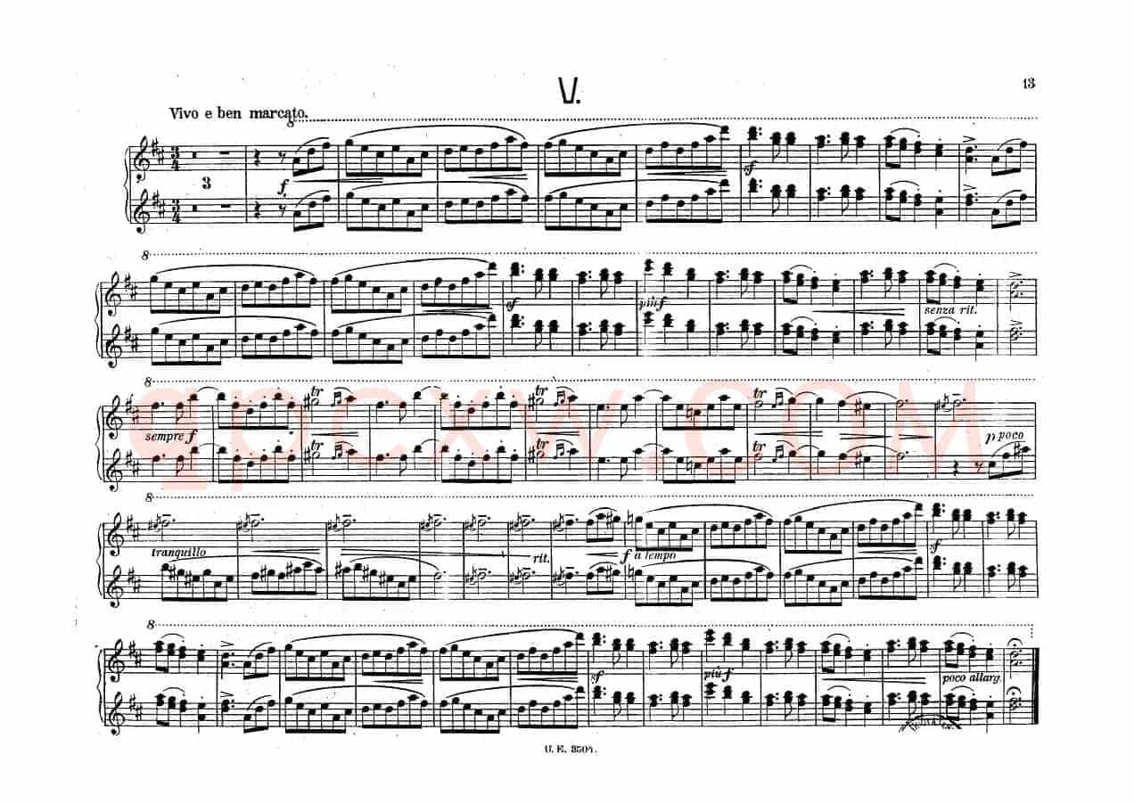 5 Waltzes Op.51-4 Hands（5首圆舞曲-四手联弹）
