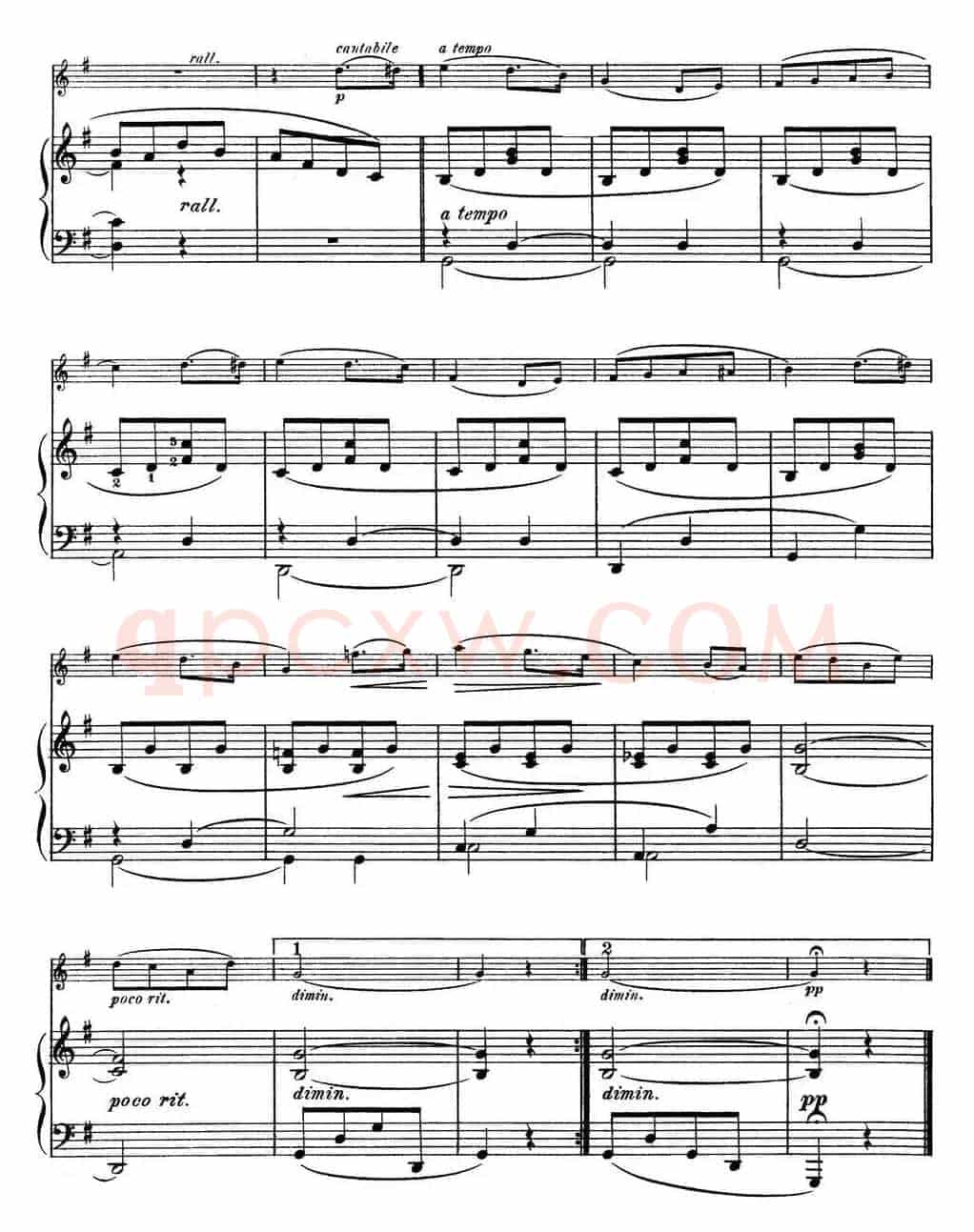 25首小提琴曲合集：Berceuse.（Cradle Song.）（OSCAR KOHLER. Op.160No.1）（小提琴+钢琴伴奏）