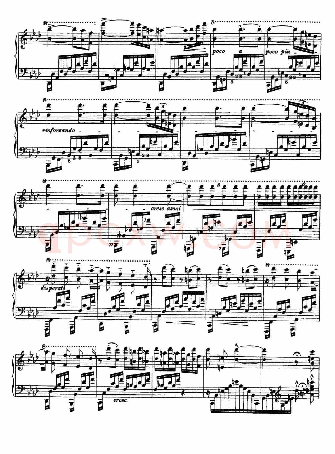12 Etudes d'execution Transcendante S.139(12首超技练习曲·10)