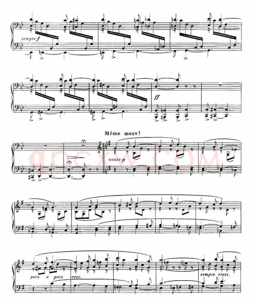 福雷13首船歌：Barcarolle No·11 in G min, Op·105