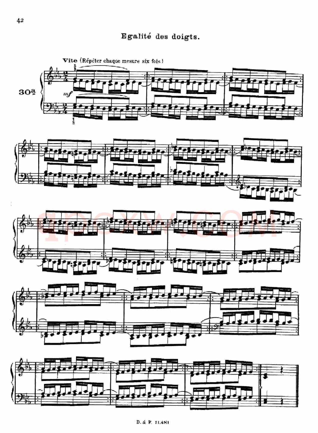 51 Exercises, WoO 6(51首钢琴练习 26—30)
