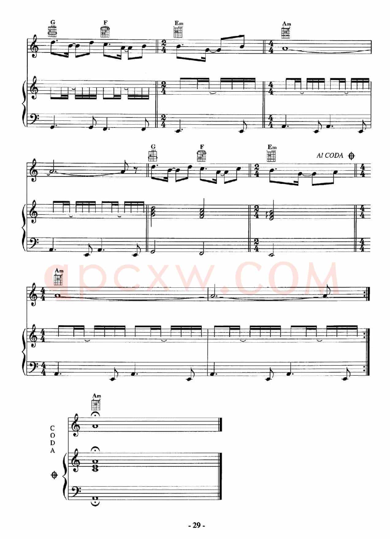 电影配乐大师莫瑞康最佳20首钢琴谱（Best of Ennio Morricone·8）