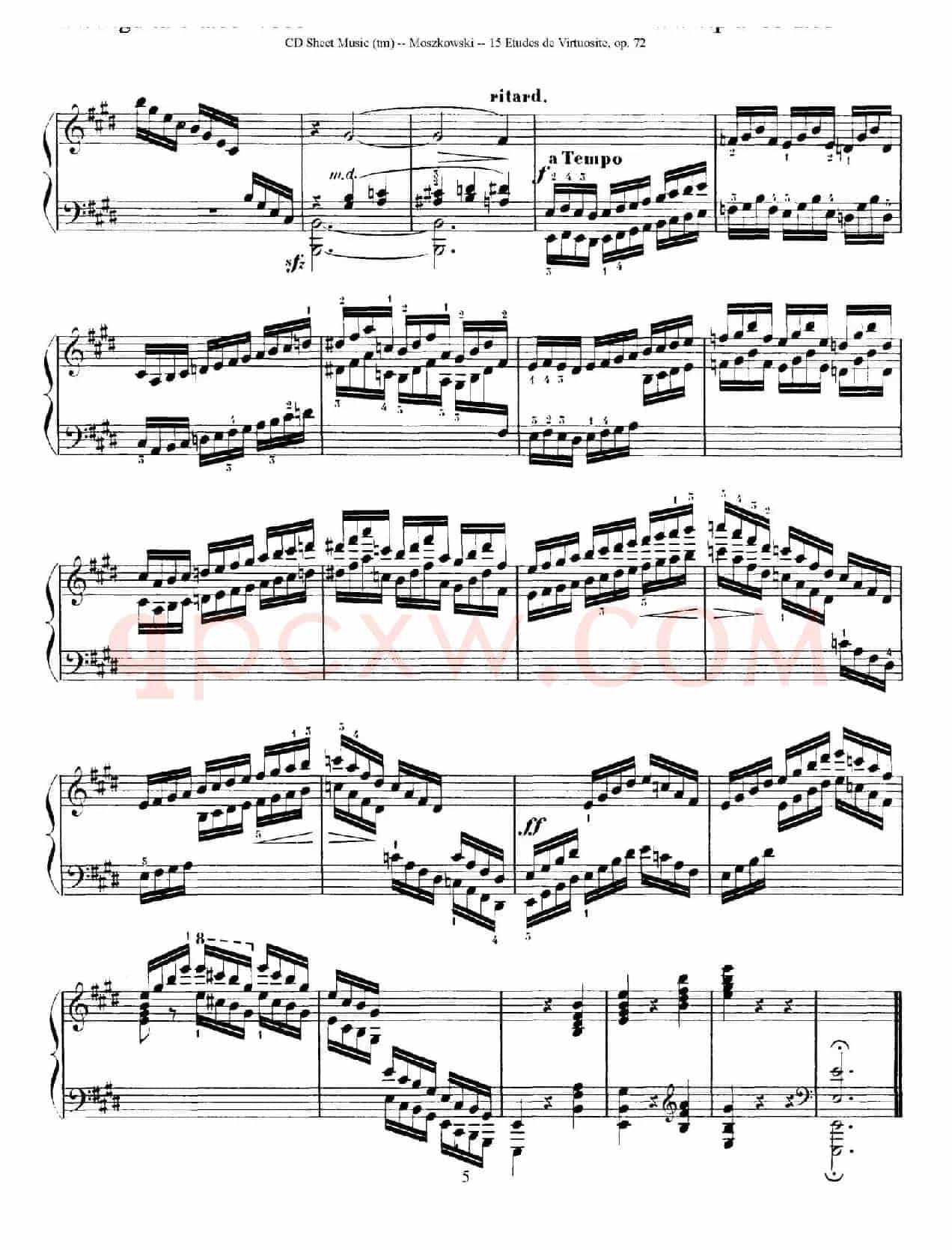 15 Etudes de Vortuosite Op.72(15首辉煌练习曲·1)