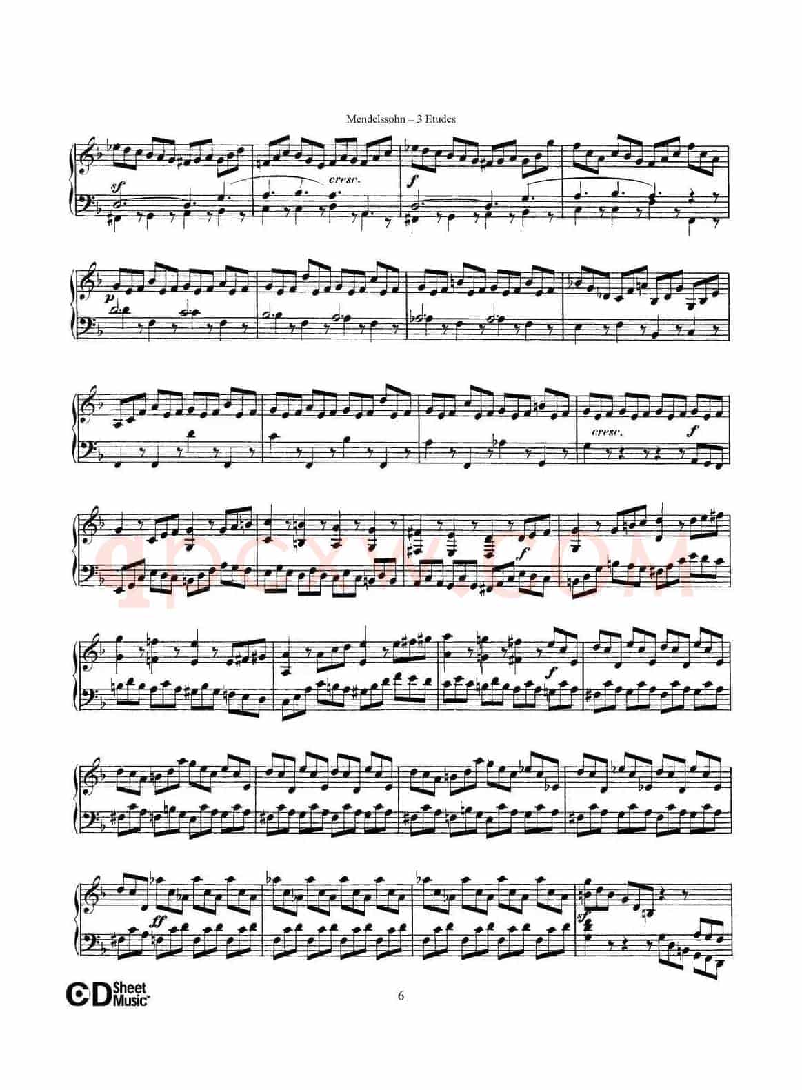 3 Etudes Op.104b（3首练习曲·2）