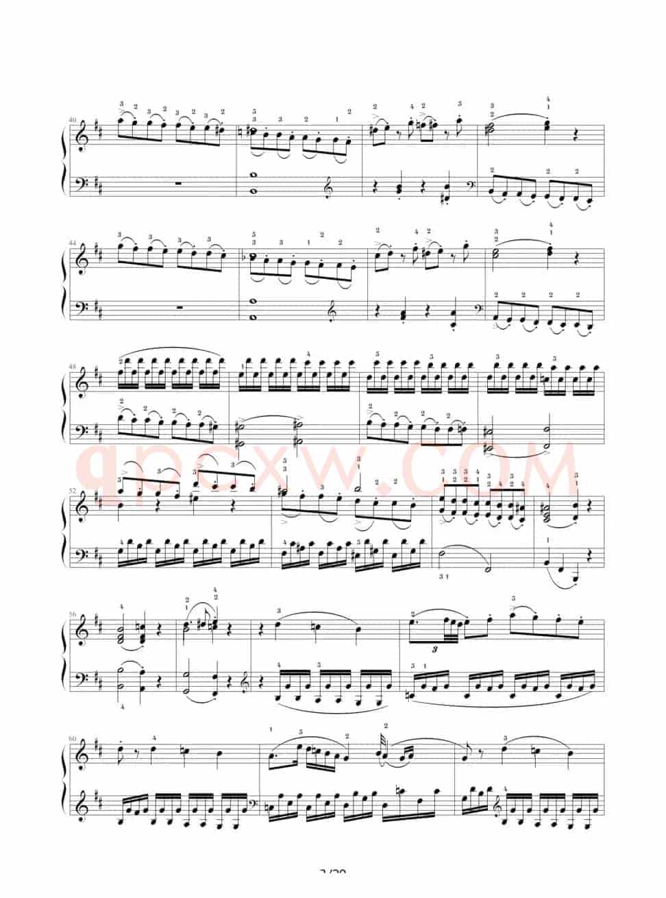 D大调奏鸣曲K.311（完整版）