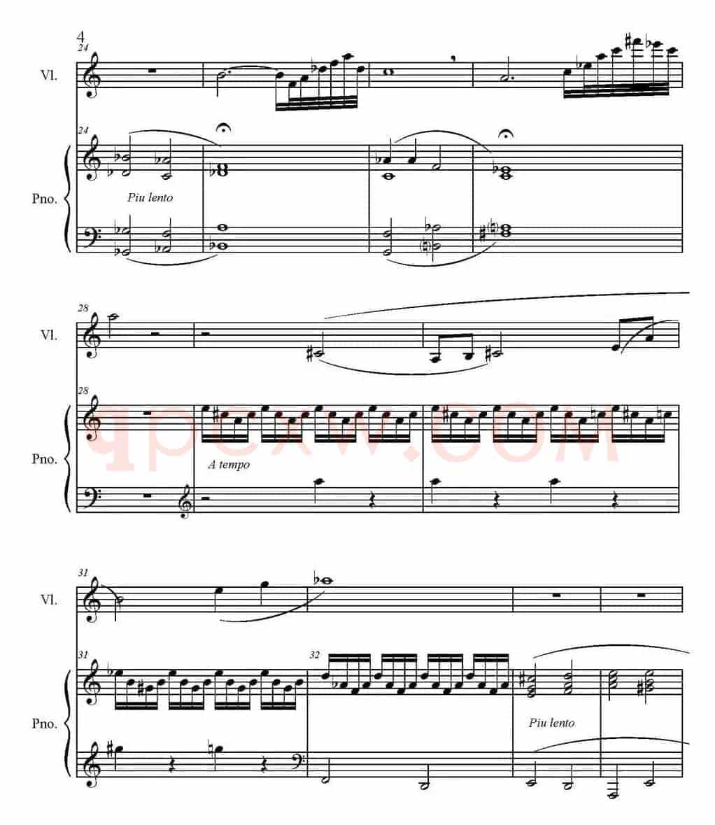 Sonate Verte（1-Prelude、小提琴+钢琴伴奏）
