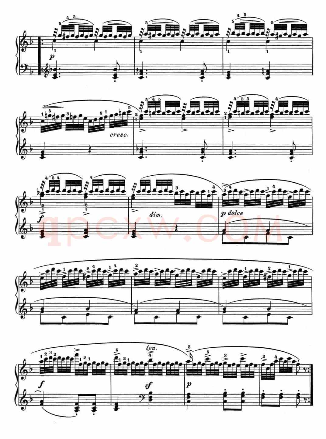 25首车尔尼Op.748练习曲（NO.14）
