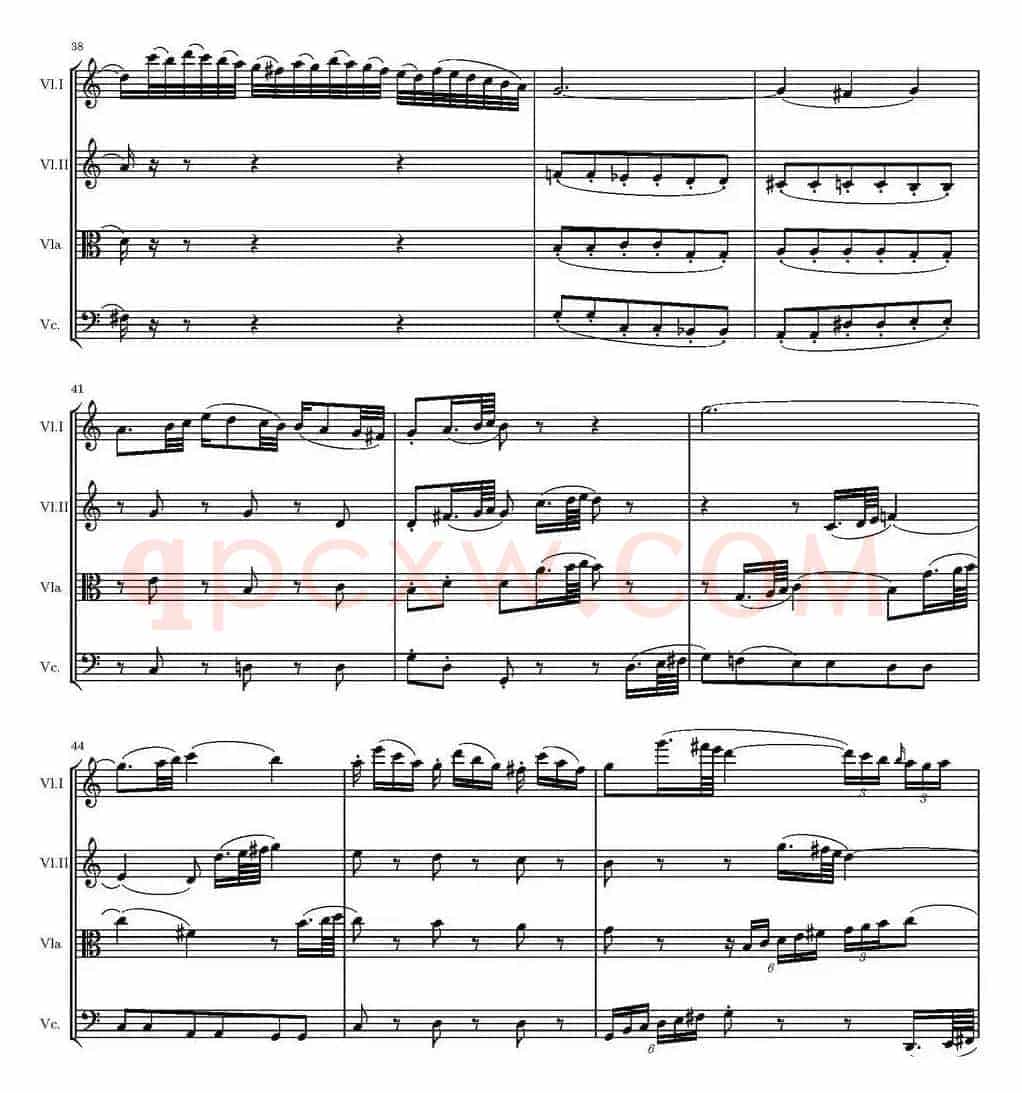 String Quartet KV.387（G大调弦乐四重奏）