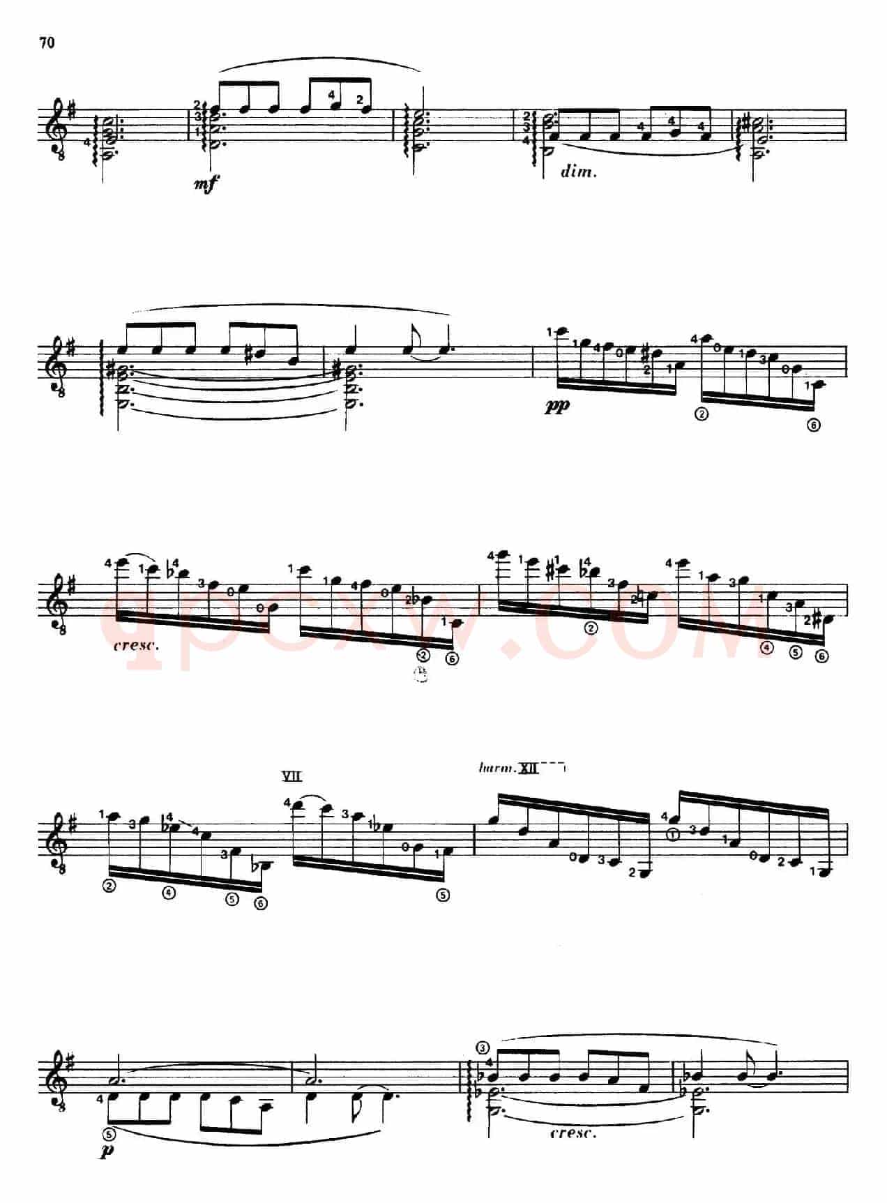 Joaquin Rodrigo Music for Guitar（罗德里戈吉他音乐P69-79（古典吉他）