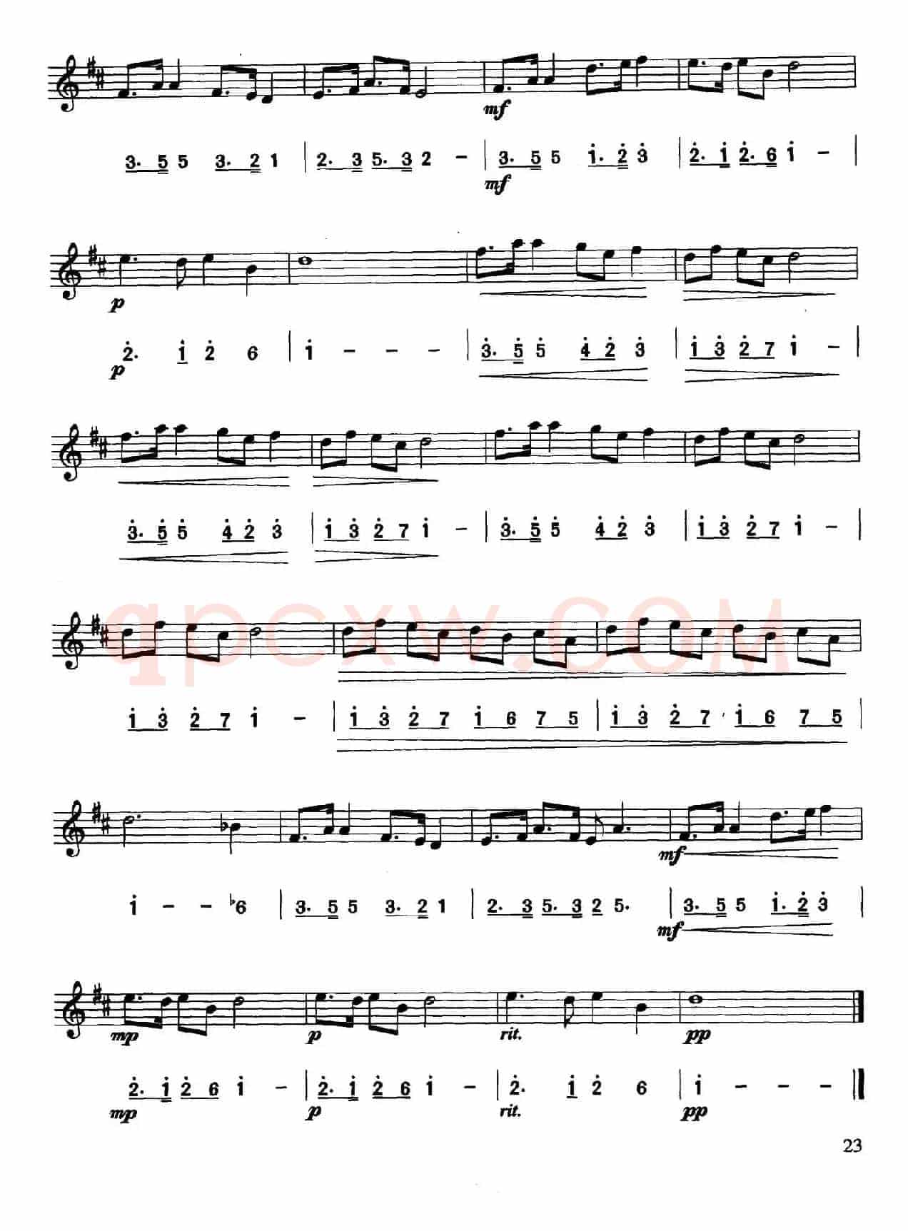 念故乡（线简谱对照版）