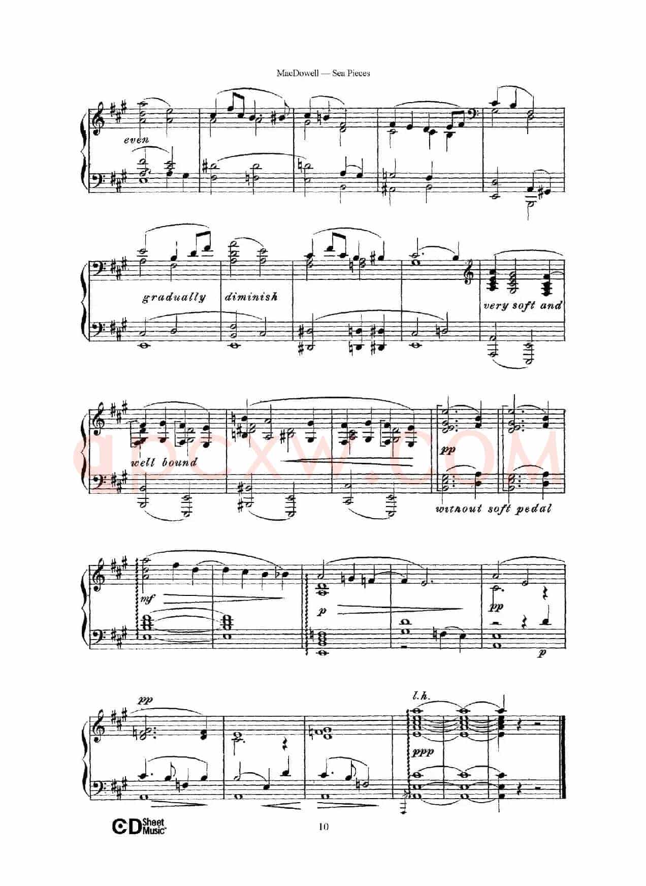 海景 Sea Pieces Op.55(No.4)