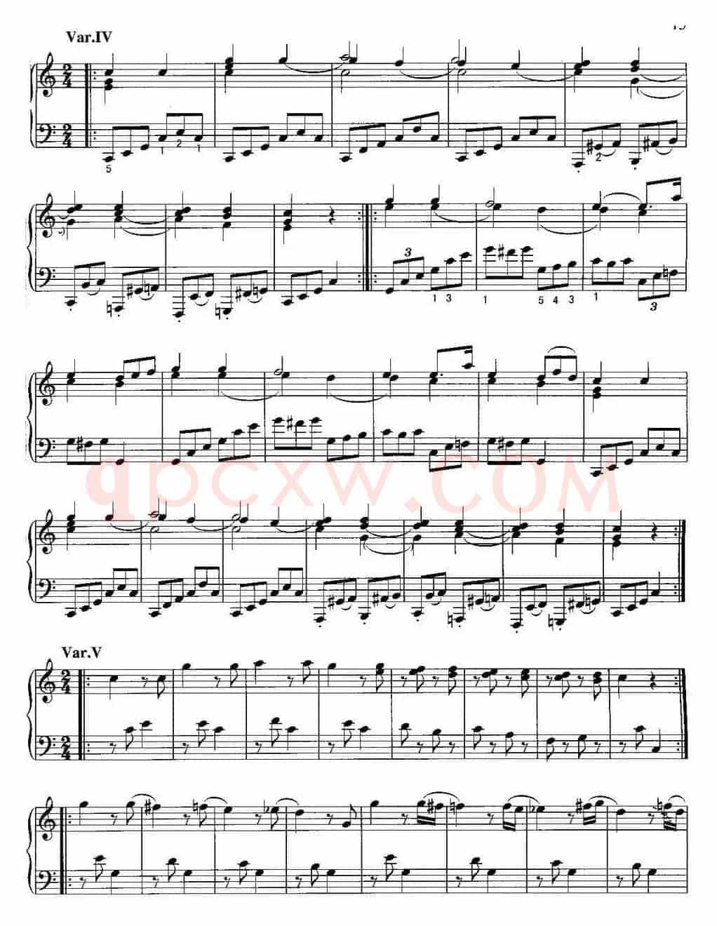 不可不弹的世界钢琴名曲：“星星”变奏曲