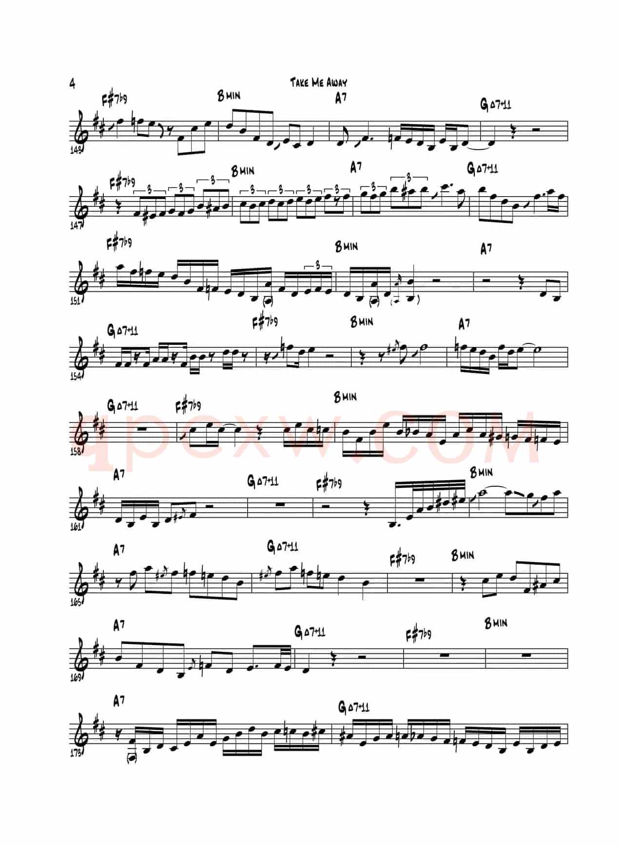 Take Me Away（高音萨克斯）