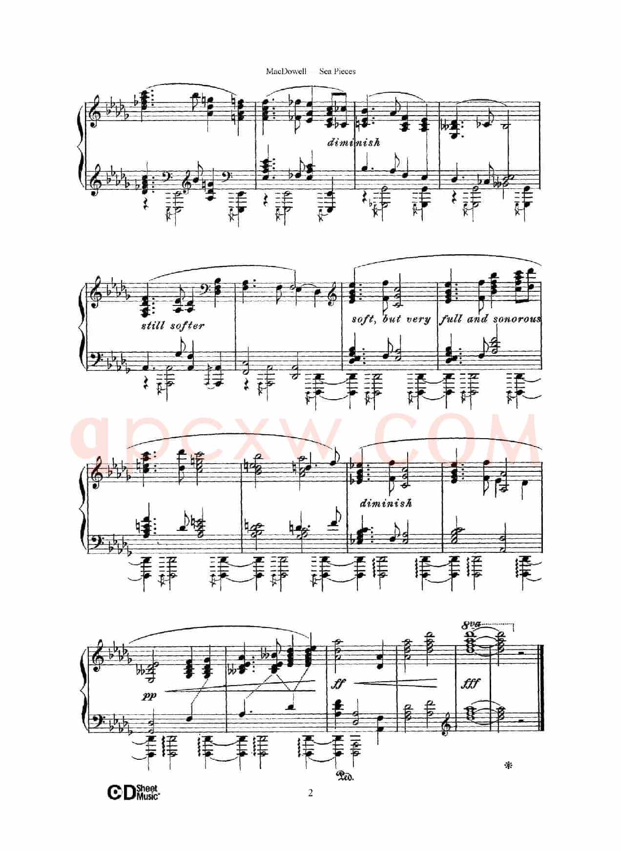 海景 Sea Pieces Op.55(No.1)