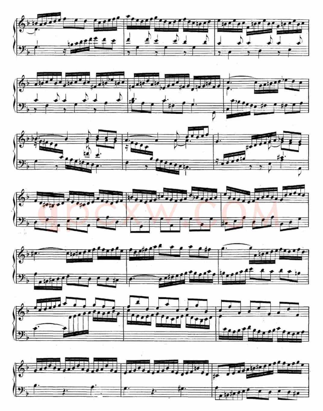 英国组曲No.6 巴赫 d小调 6th Suite BWV 811