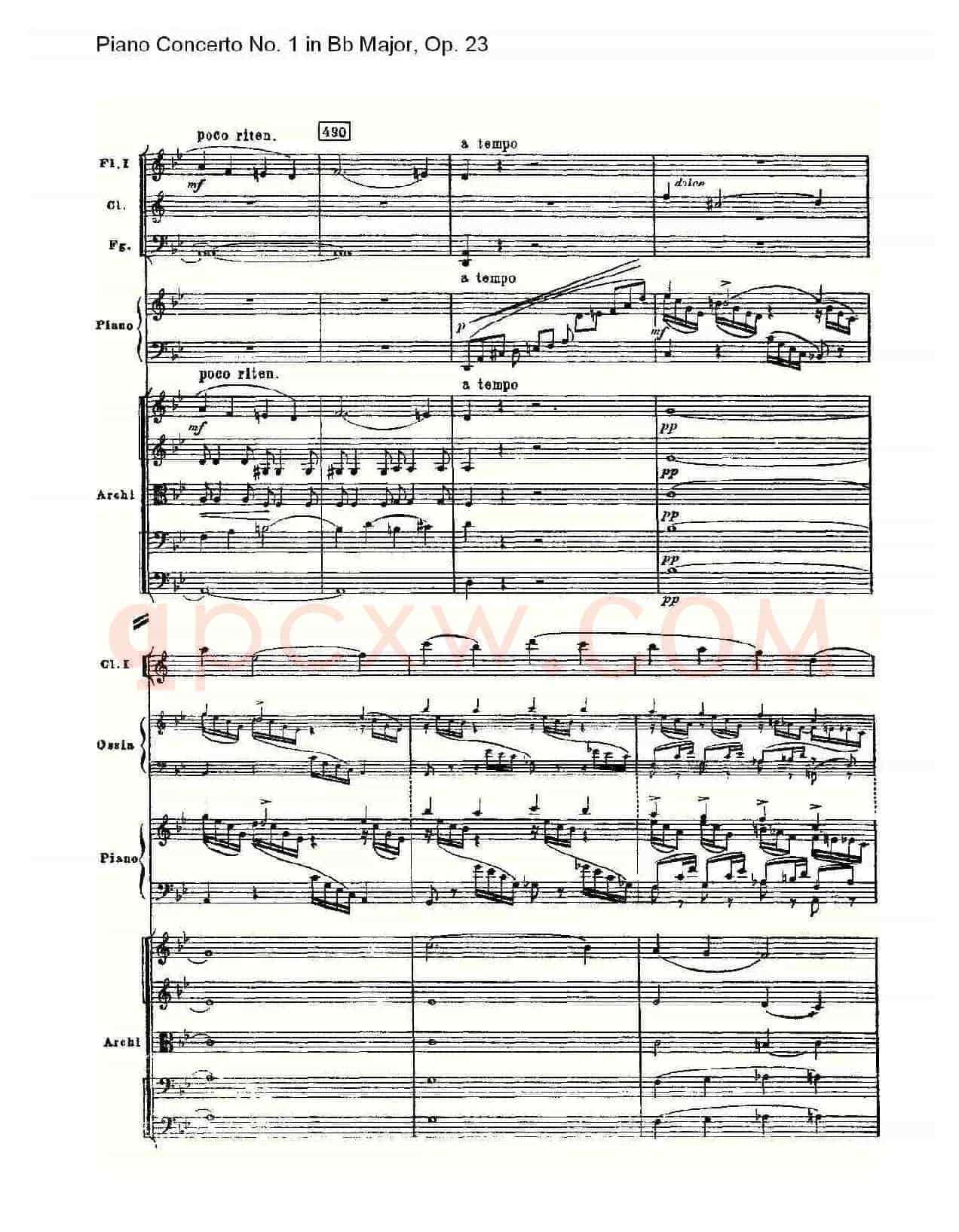 Bb大调第一钢琴协奏曲,Op.23第一乐章第二部(一)