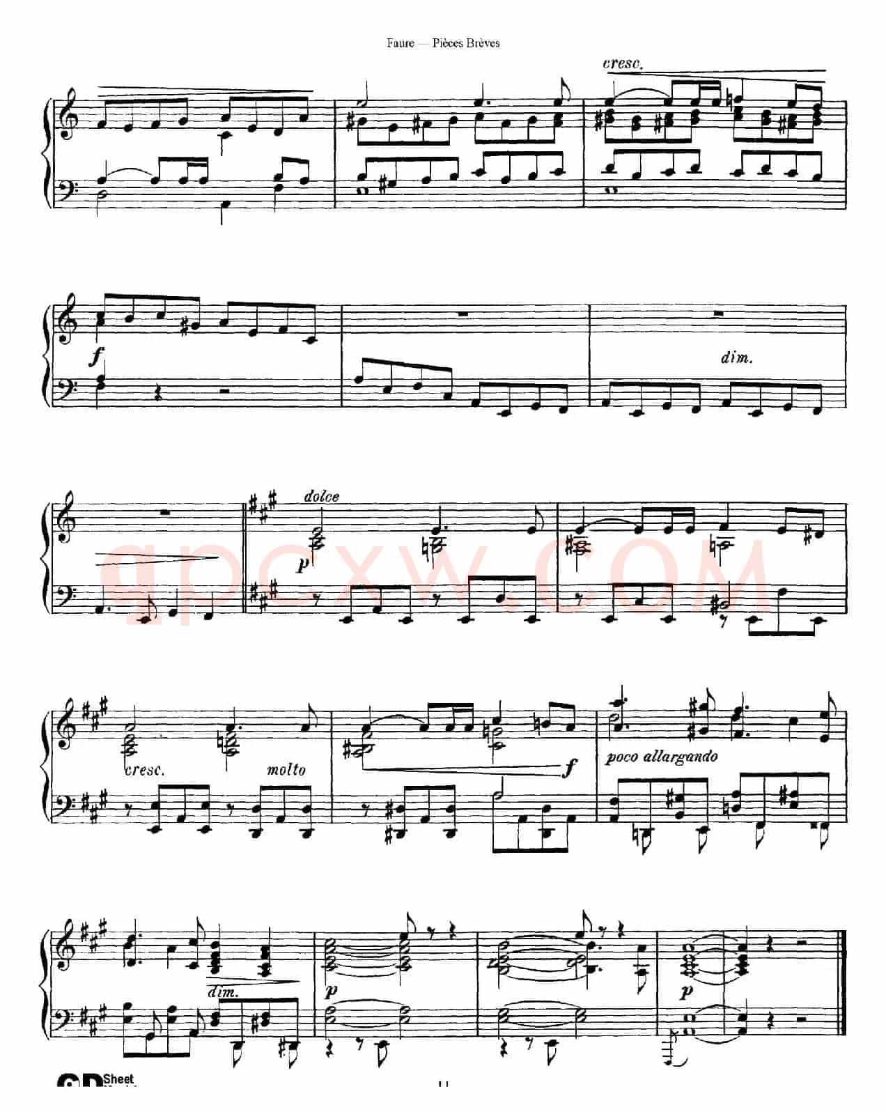 Pieces Breves Op.84（Ⅲ）