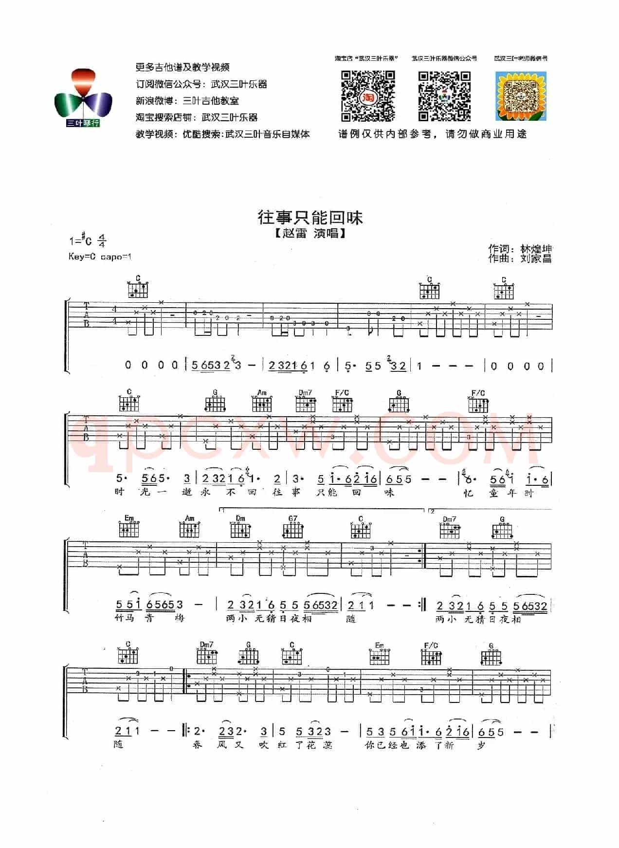 往事只能回味（武汉三叶乐器编配版）