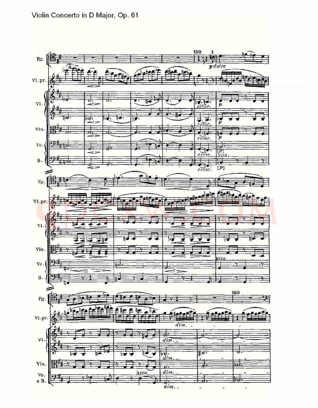 D大调小提琴协奏曲 Op.61第三乐章