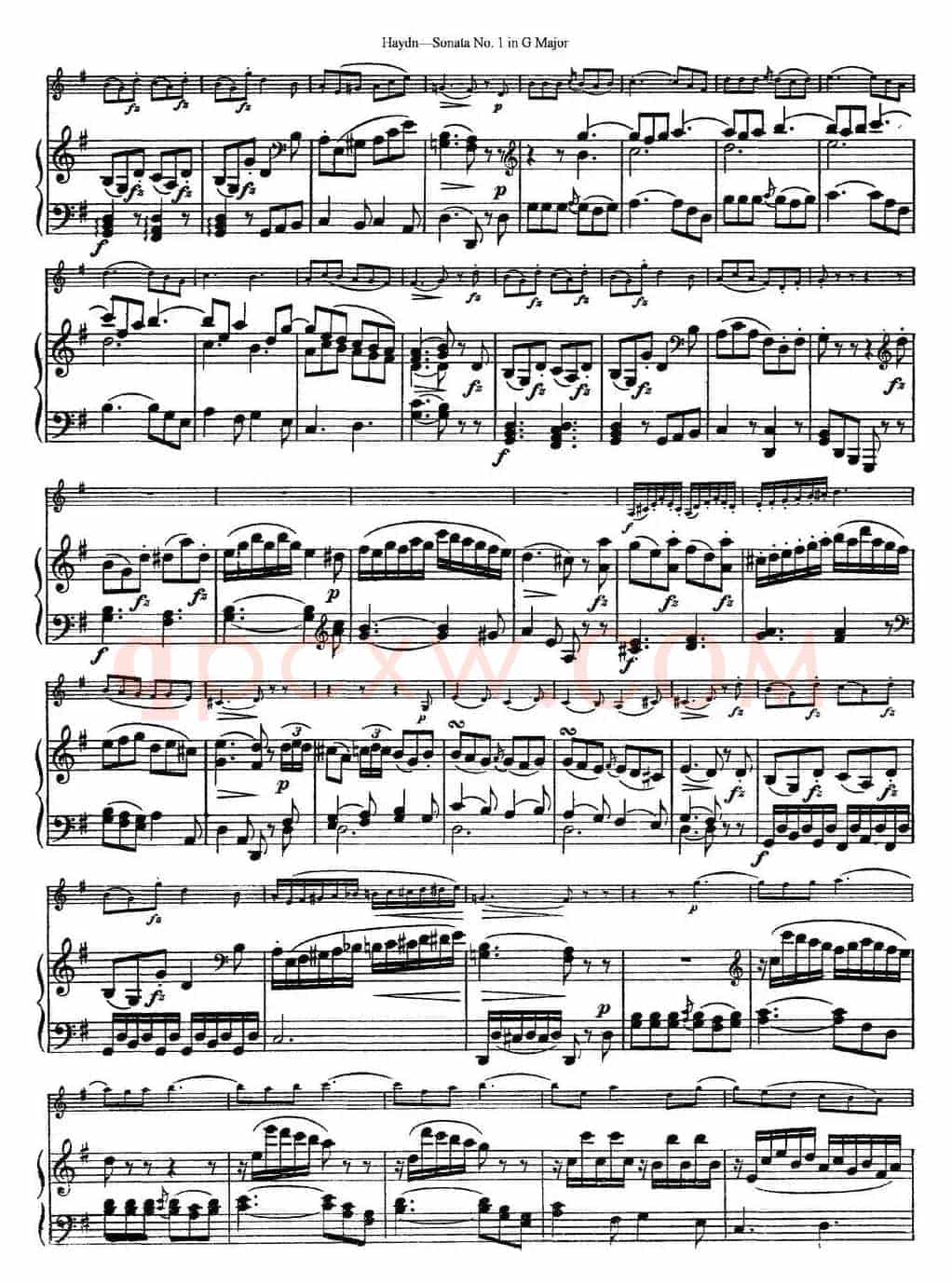 Violin Sonata No.1 in G Major（小提琴+钢琴伴奏）