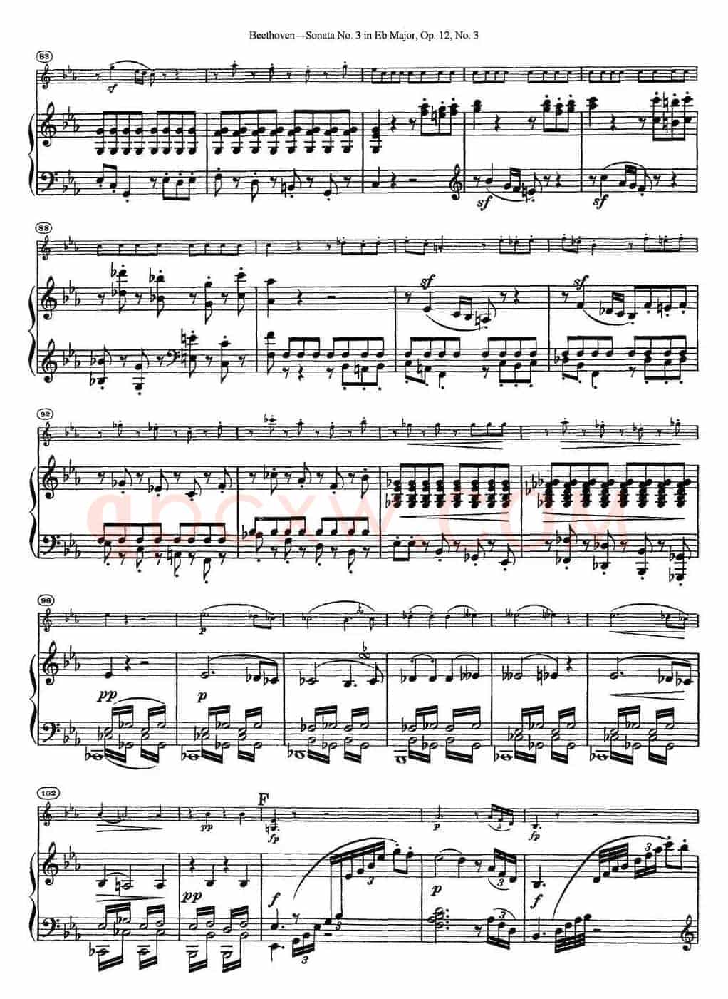 Violin Sonata No.3 in Eb Major Op.12 No.3（小提琴+钢琴伴奏）