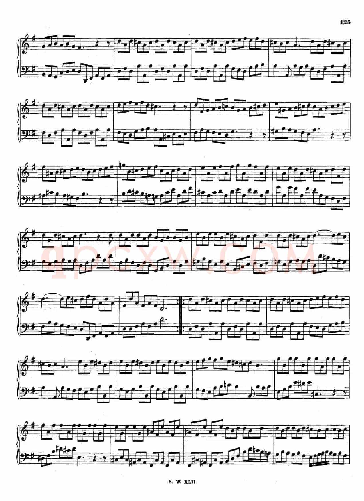 16 Concertos BWV 972-987（十六首为独奏古钢琴而作的协奏曲）（P61——70）