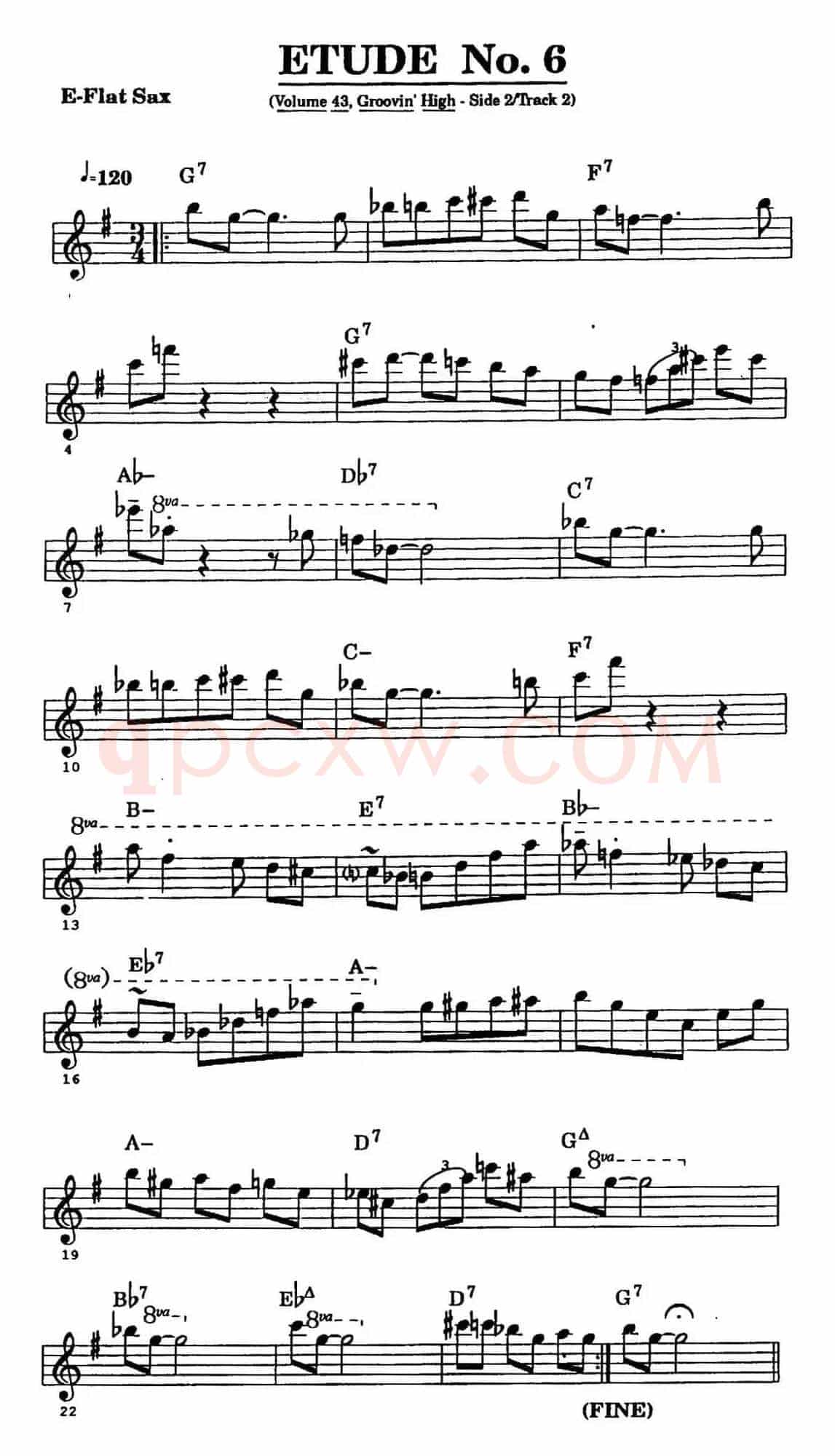 爵士乐超吹练习曲(六)
