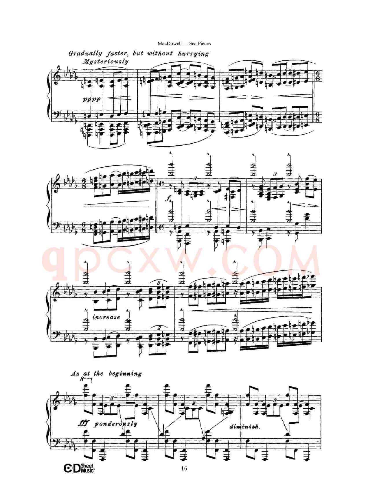 海景 Sea Pieces Op.55(No.6)